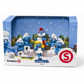 Набор фигурок Смурфов из серии Смурфы в кино (Schleich, 41260k) Набор фигурок Смурфов из серии Смурфы в кино (Schleich, 41260k)